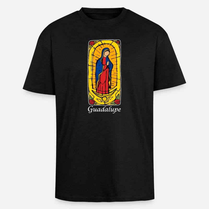 Guadeloupe (dunkel) - Oversized Heavyweight Unisex T-Shirt - Schwarz
