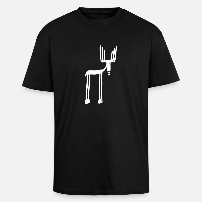 moose - T-shirt unisexe oversize épais - noir
