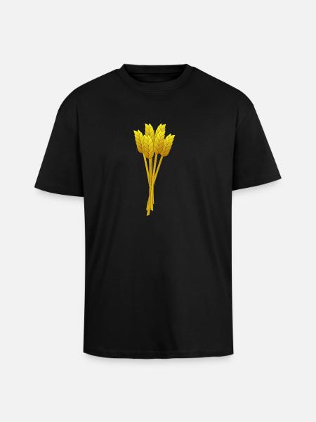 Stroh - Oversized Heavyweight Unisex T-Shirt - Schwarz