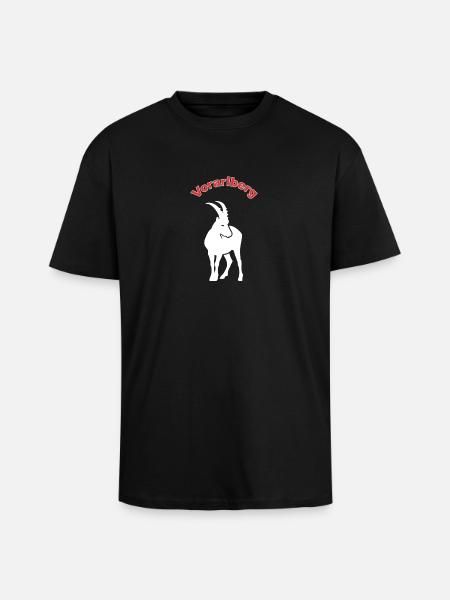 Vorarlberg - Oversized Heavyweight Unisex T-Shirt - Schwarz