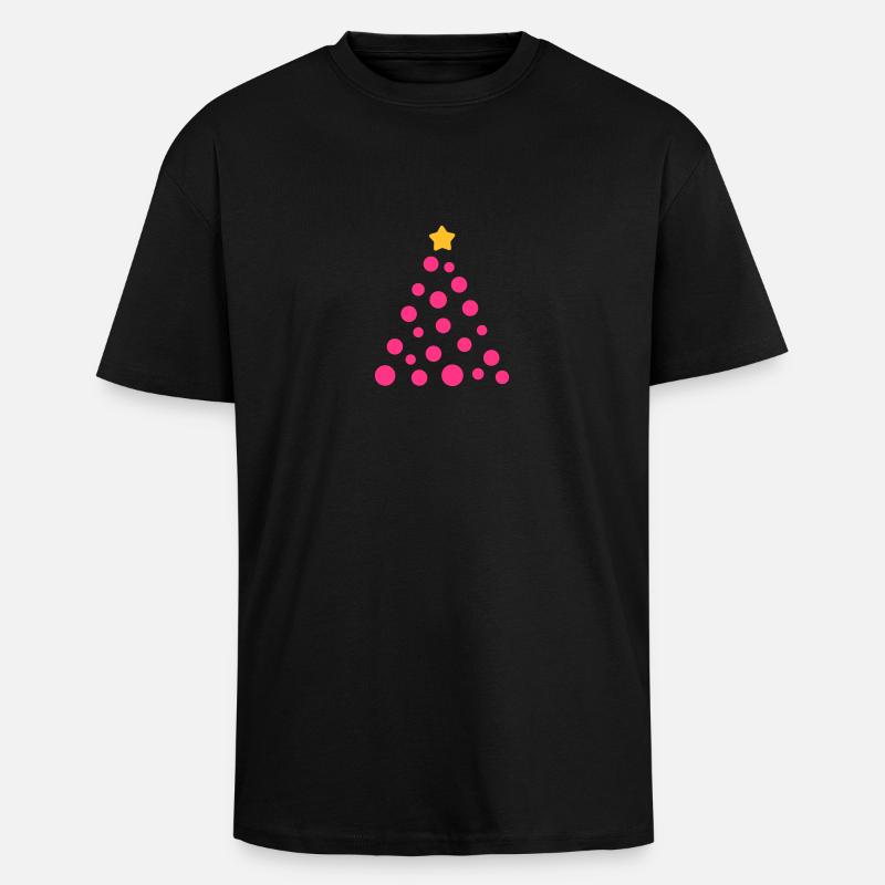 Weihnachtsbaum - Oversized Heavyweight Unisex T-Shirt - Schwarz