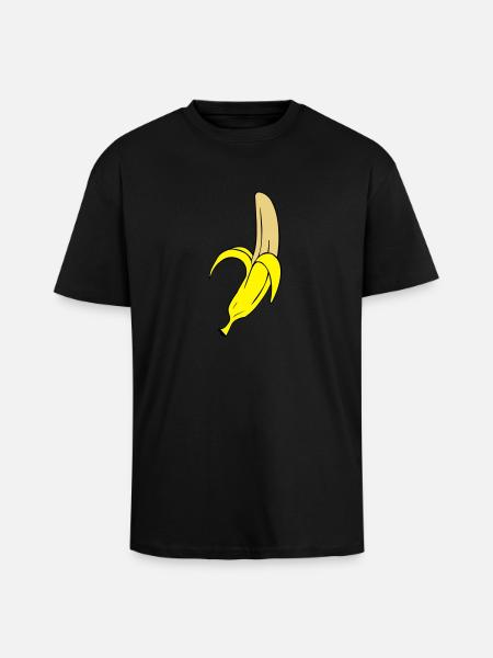 banana - Unisex Oversized Heavyweight T-shirt - black