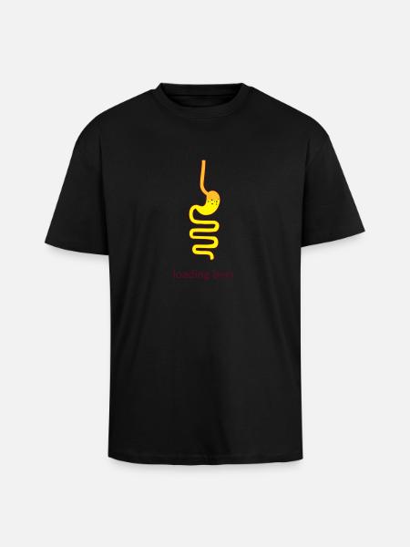 Magen Bier - Oversized Heavyweight Unisex T-Shirt - Schwarz