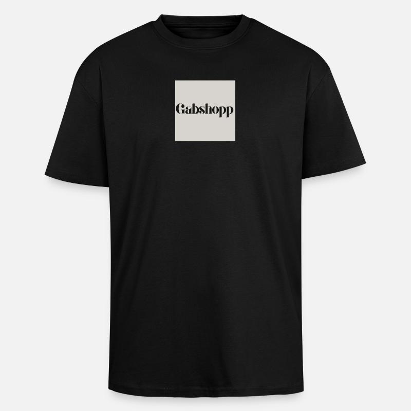 logo - Unisex Oversized Heavyweight T-shirt - black