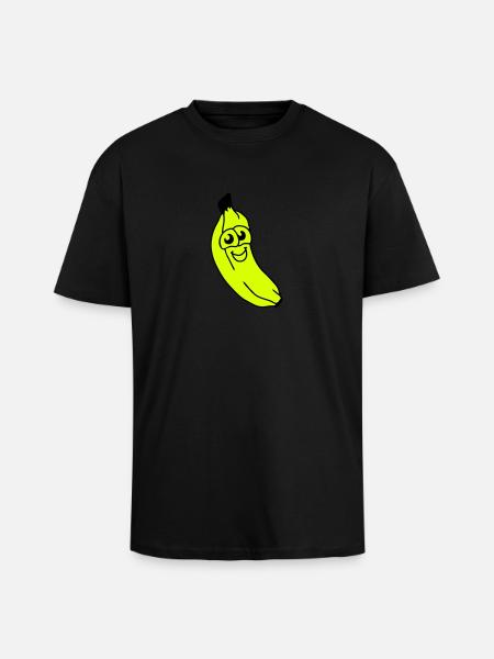 small banana - Unisex Oversized Heavyweight T-shirt - black