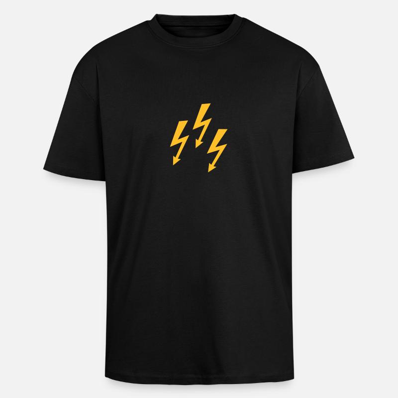 Blitz - Oversized Heavyweight Unisex T-Shirt - Schwarz