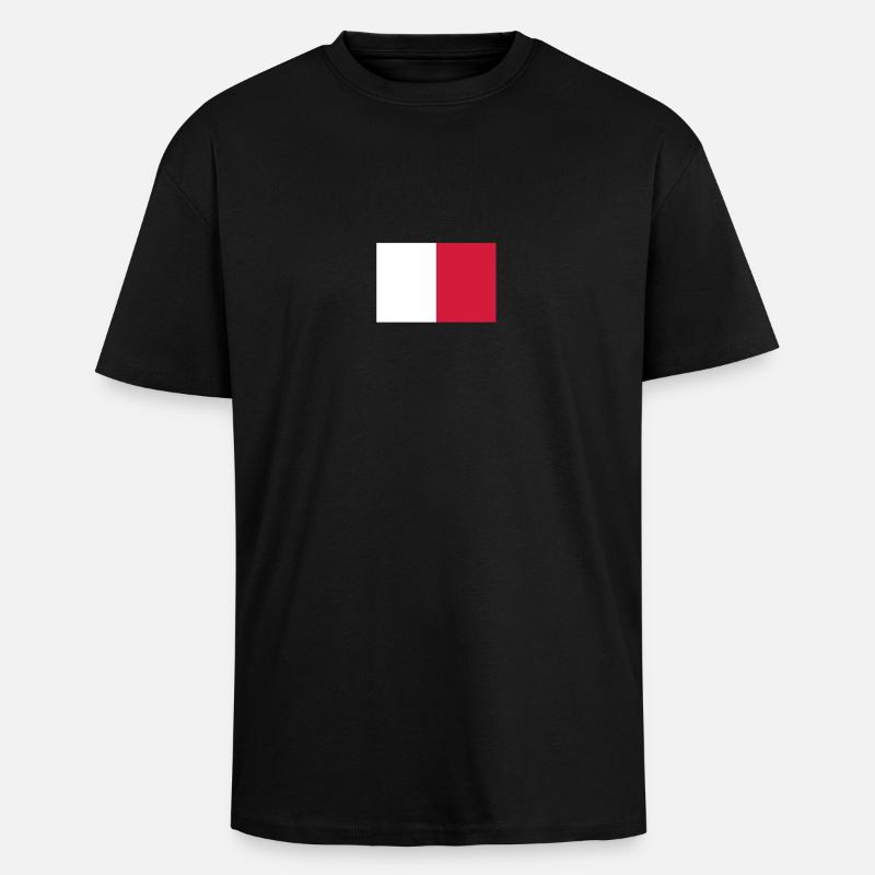 Malta - Oversized Heavyweight Unisex T-Shirt - Schwarz