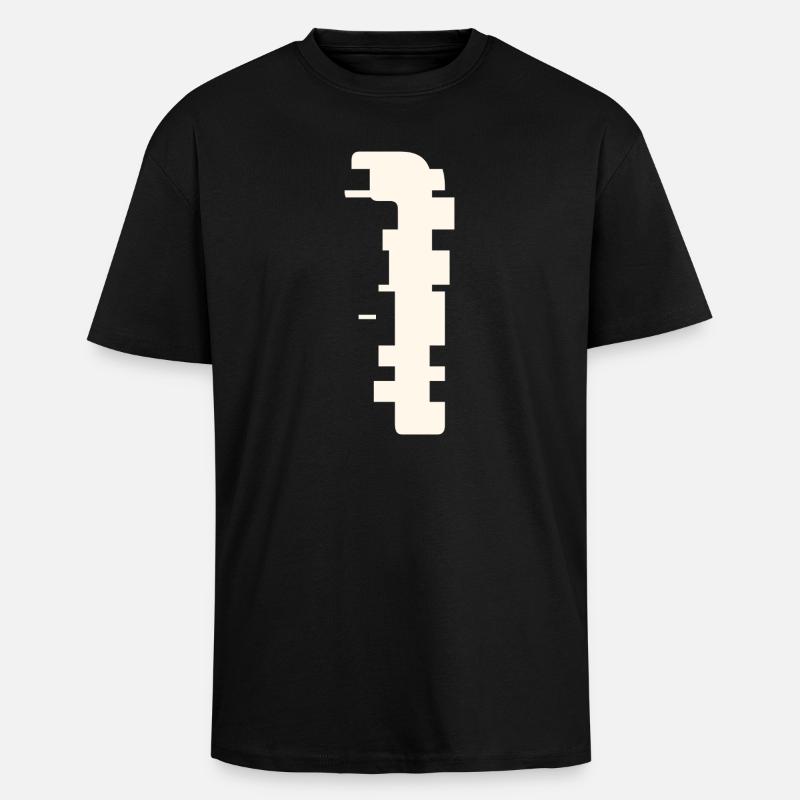 1 - Oversized Heavyweight Unisex T-Shirt - Schwarz