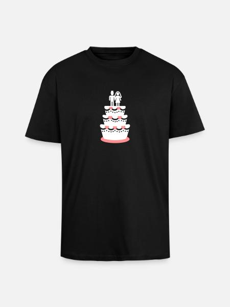 Wedding cake - Unisex Oversized Heavyweight T-shirt - black