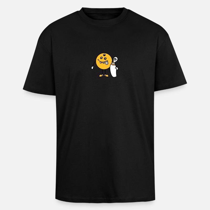 Funny Bowling Friends - Oversized Heavyweight Unisex T-Shirt - Schwarz