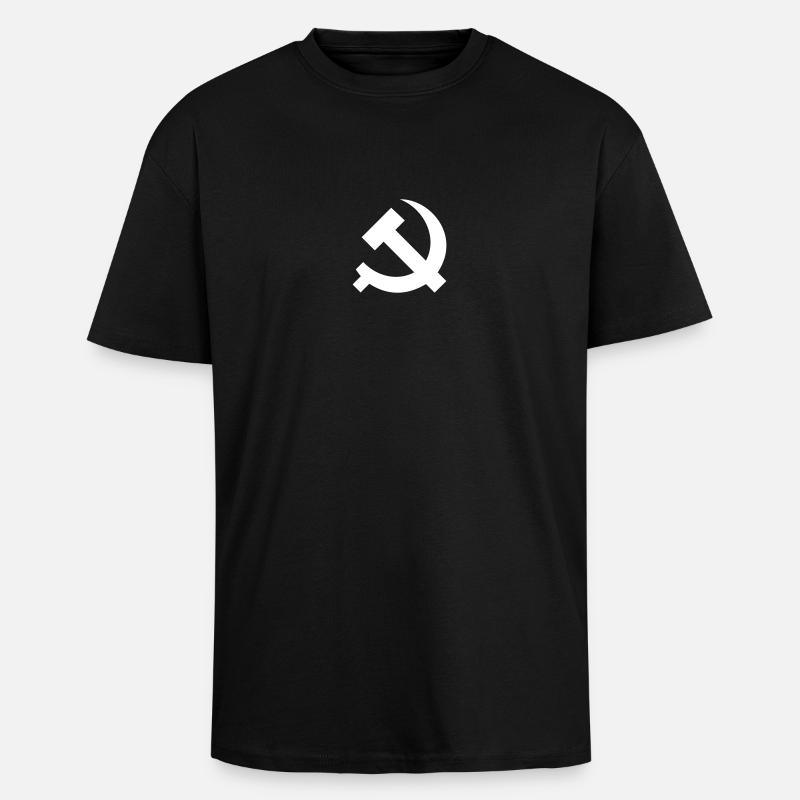 hammersichel - Oversized Heavyweight Unisex T-Shirt - Schwarz