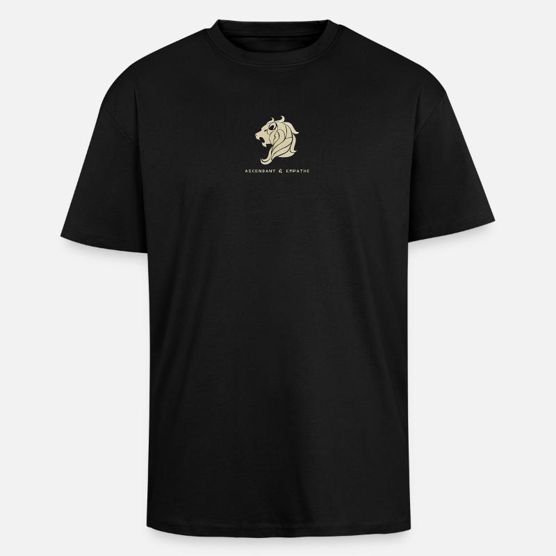 Löwe - Oversized Heavyweight Unisex T-Shirt - Schwarz