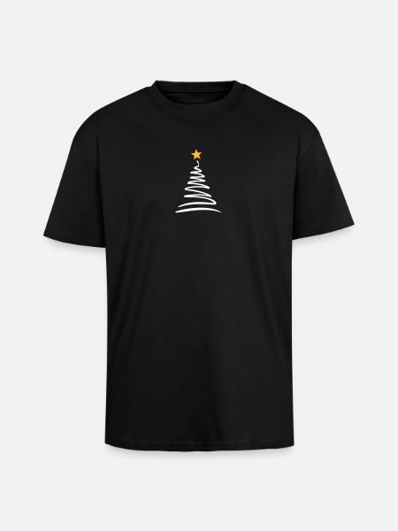 Weihnachtsbaum - Oversized Heavyweight Unisex T-Shirt - Schwarz