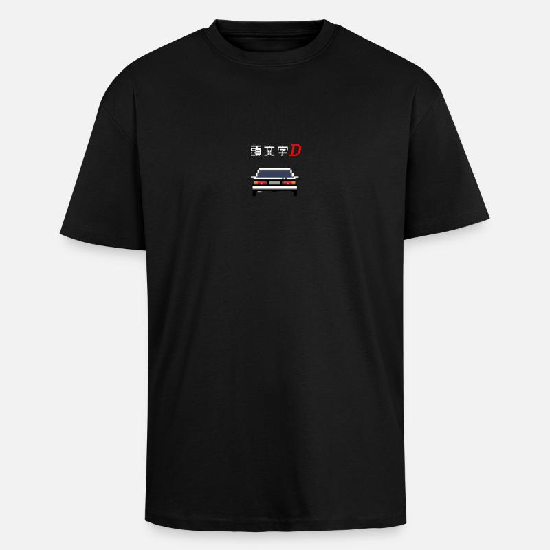 Initial D - Trueno - T-shirt unisexe oversize épais - noir
