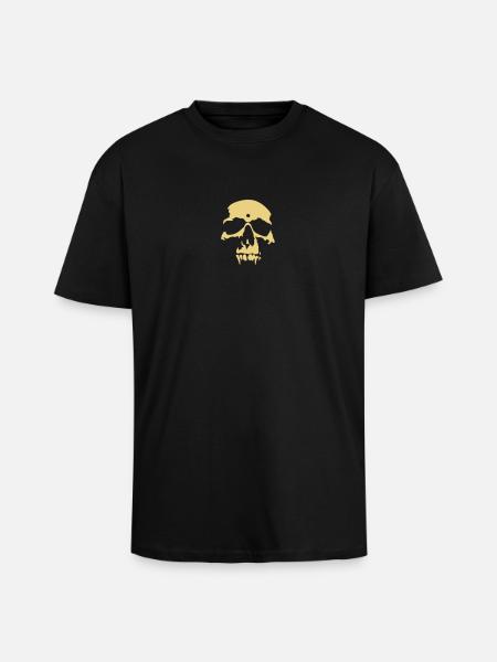 Skull - Unisex Oversized Heavyweight T-shirt - black