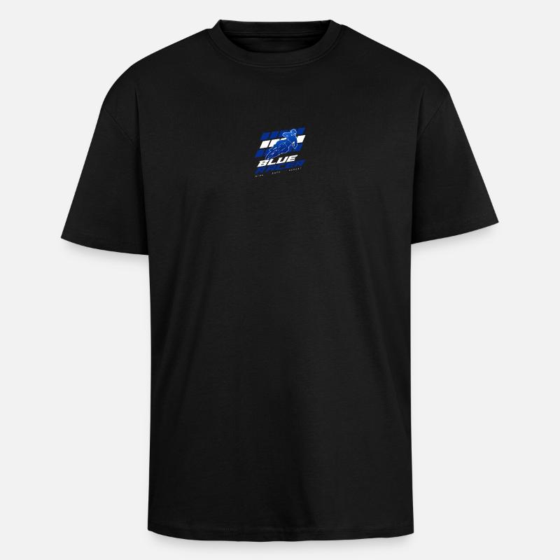 Blue Racer - Unisex Oversized Heavyweight T-shirt - black