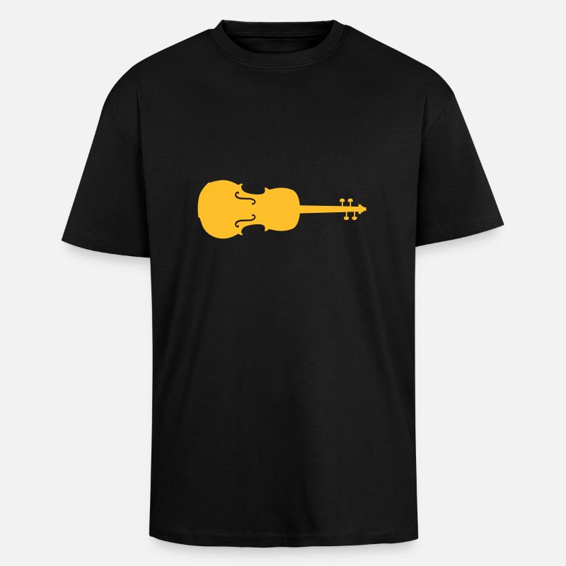 violine - Oversized Heavyweight Unisex T-Shirt - Schwarz