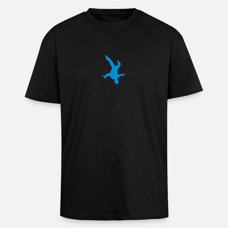 Freeflyer HeadDown - Oversized Heavyweight Unisex T-Shirt - Schwarz