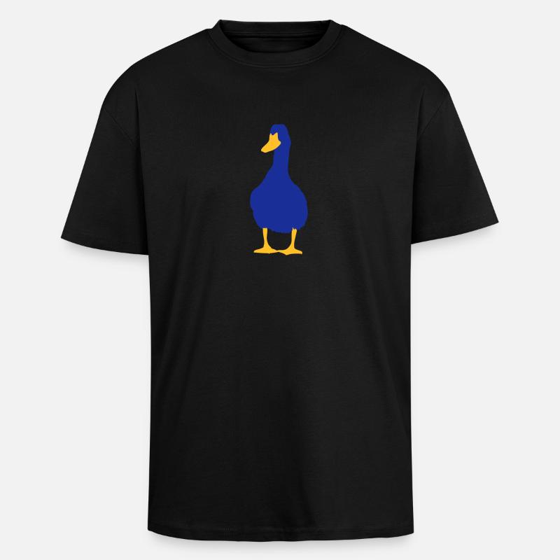Ente - Oversized Heavyweight Unisex T-Shirt - Schwarz