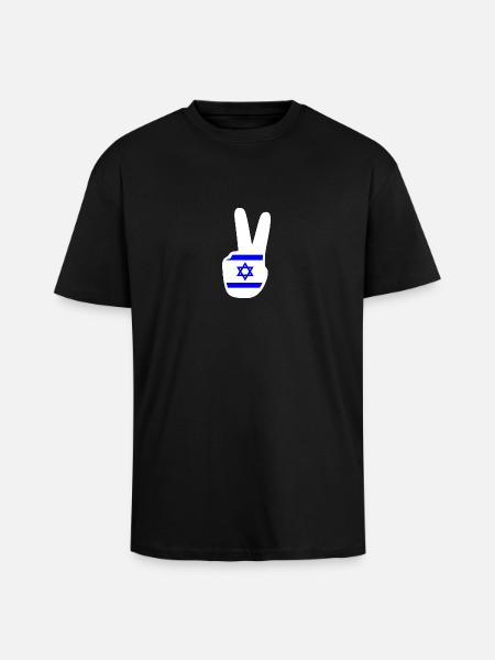 Israel - Unisex Oversized Heavyweight T-shirt - black
