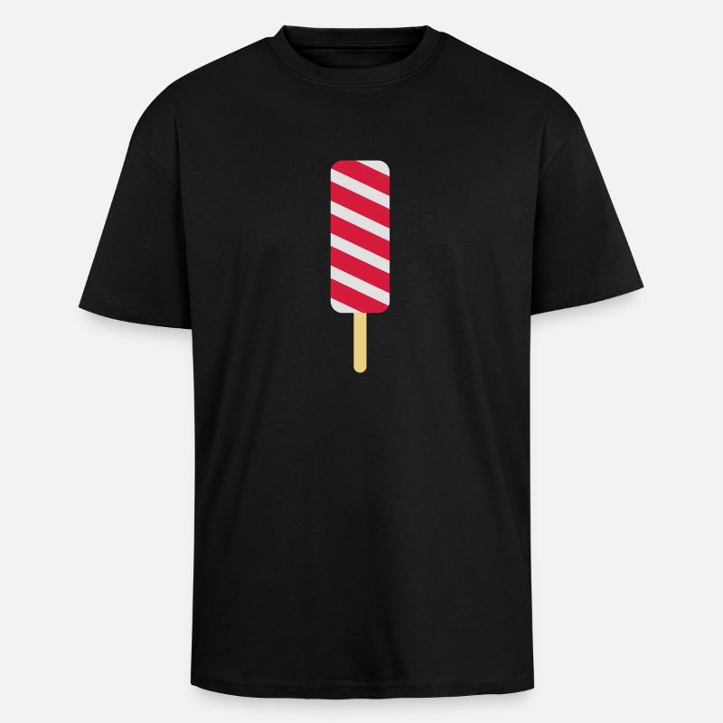 eis design geschmack - Oversized Heavyweight Unisex T-Shirt - Schwarz