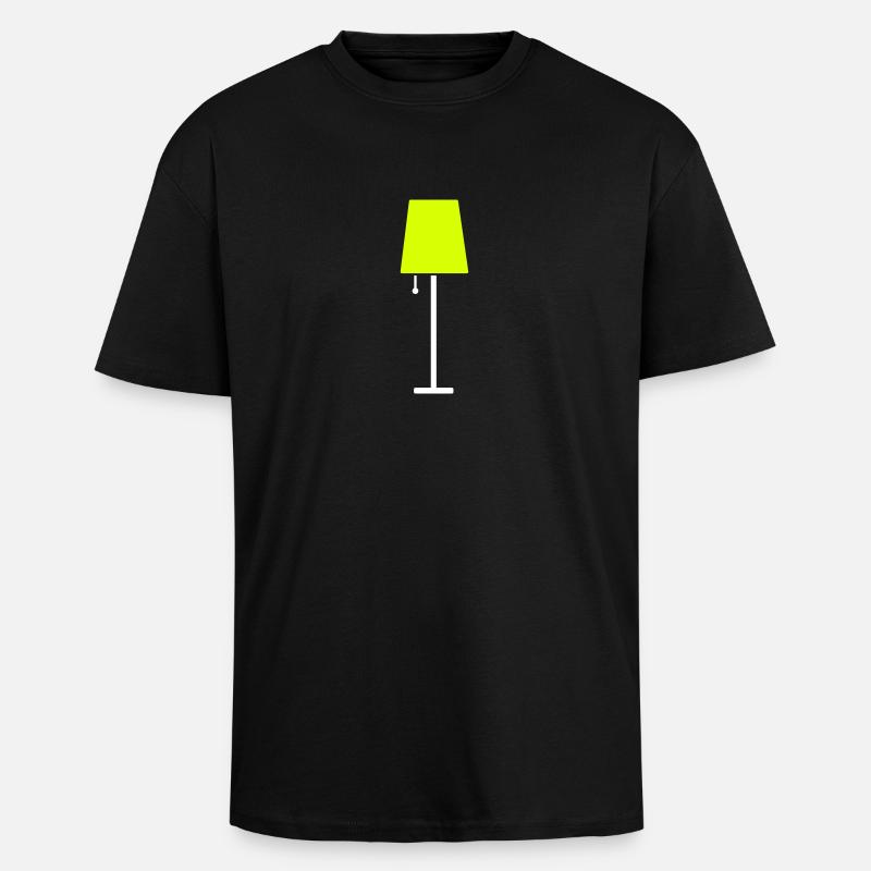 Lampe - Oversized Heavyweight Unisex T-Shirt - Schwarz