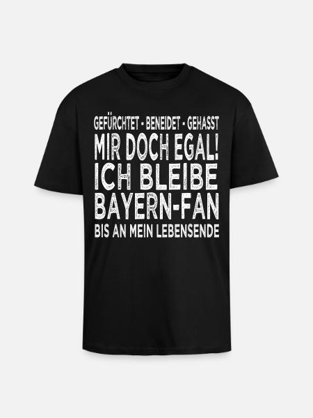 Bayern Fan - Oversized Heavyweight Unisex T-Shirt - Schwarz