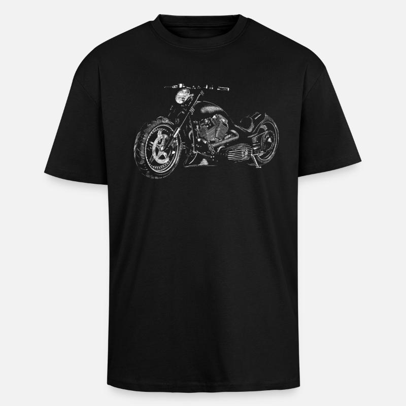 chopper - Oversized Heavyweight Unisex T-Shirt - Schwarz