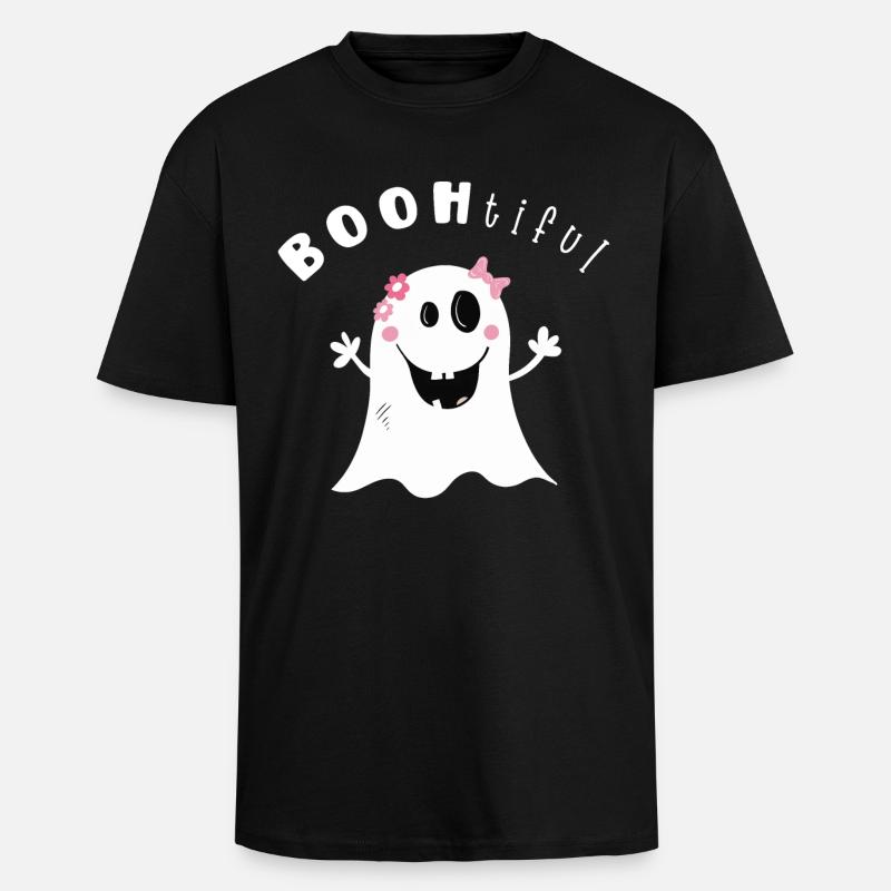BOOtifil Geisterstunde I Mädchen Halloween - Oversized Heavyweight Unisex T-Shirt - Schwarz