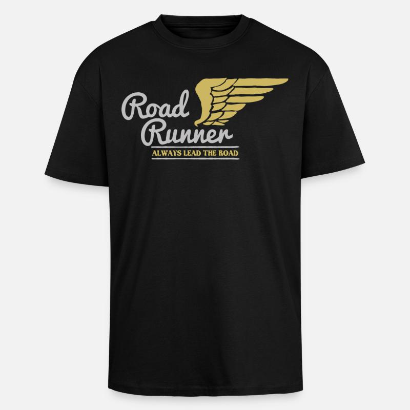 Biker Bild - Oversized Heavyweight Unisex T-Shirt - Schwarz