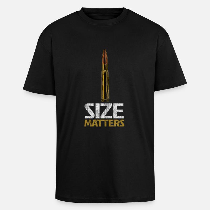 Munition mit starker Botschaft - Oversized Heavyweight Unisex T-Shirt - Schwarz