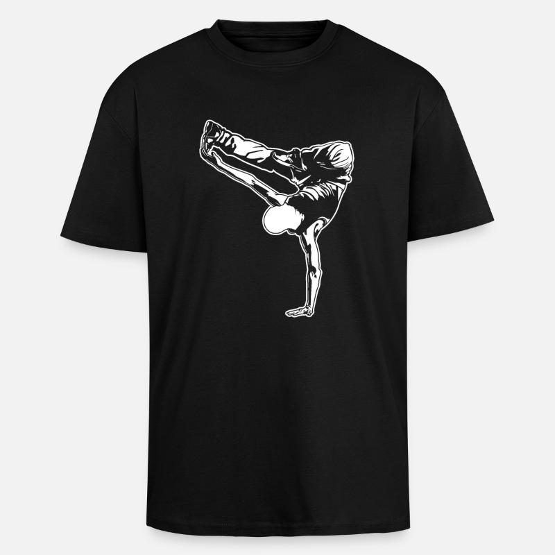 Breakdancer - Oversized Heavyweight Unisex T-Shirt - Schwarz