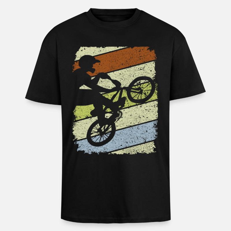 BMX - BMX Geschenkidee - BMX Rad - Oversized Heavyweight Unisex T-Shirt - Schwarz