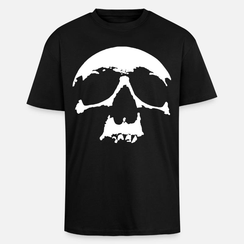 skull - Oversized Heavyweight Unisex T-Shirt - Schwarz