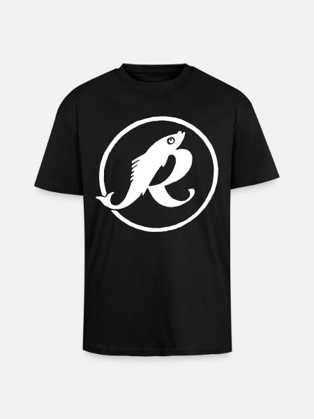 Rostocker Fischkombinat - Oversized Heavyweight Unisex T-Shirt - Schwarz
