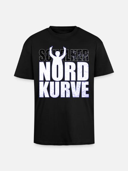 Schalke Nordkurve bogstaver gaveidee - Unisex oversized heavyweight t-shirt - sort