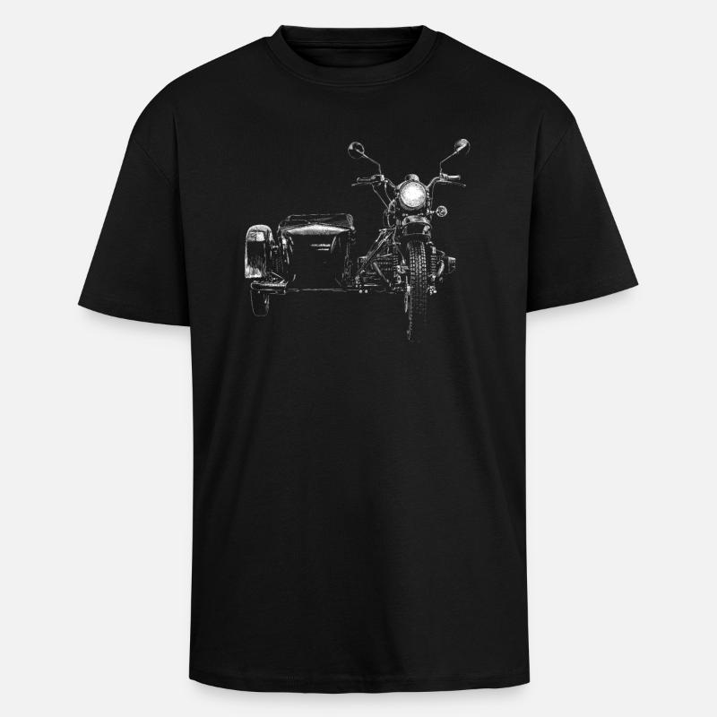 Ural - Oversized Heavyweight Unisex T-Shirt - Schwarz