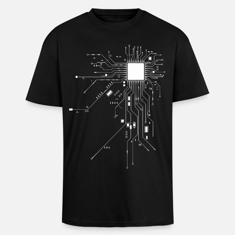 Pirates informatiques cybercriminalité - T-shirt unisexe oversize épais - noir