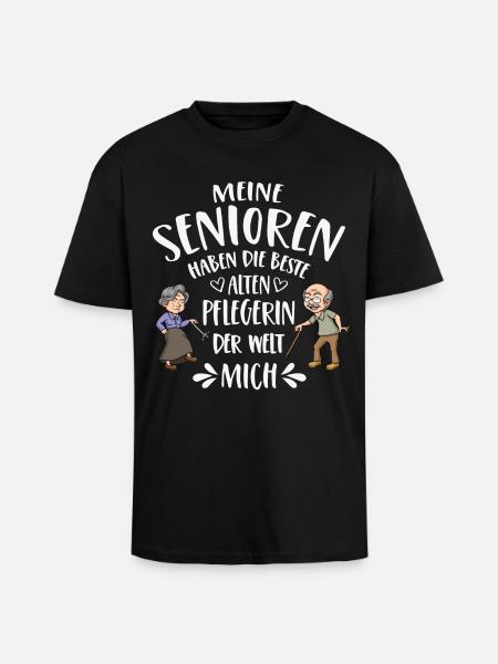 Beste Altenpflegerin der Welt - Oversized Heavyweight Unisex T-Shirt - Schwarz