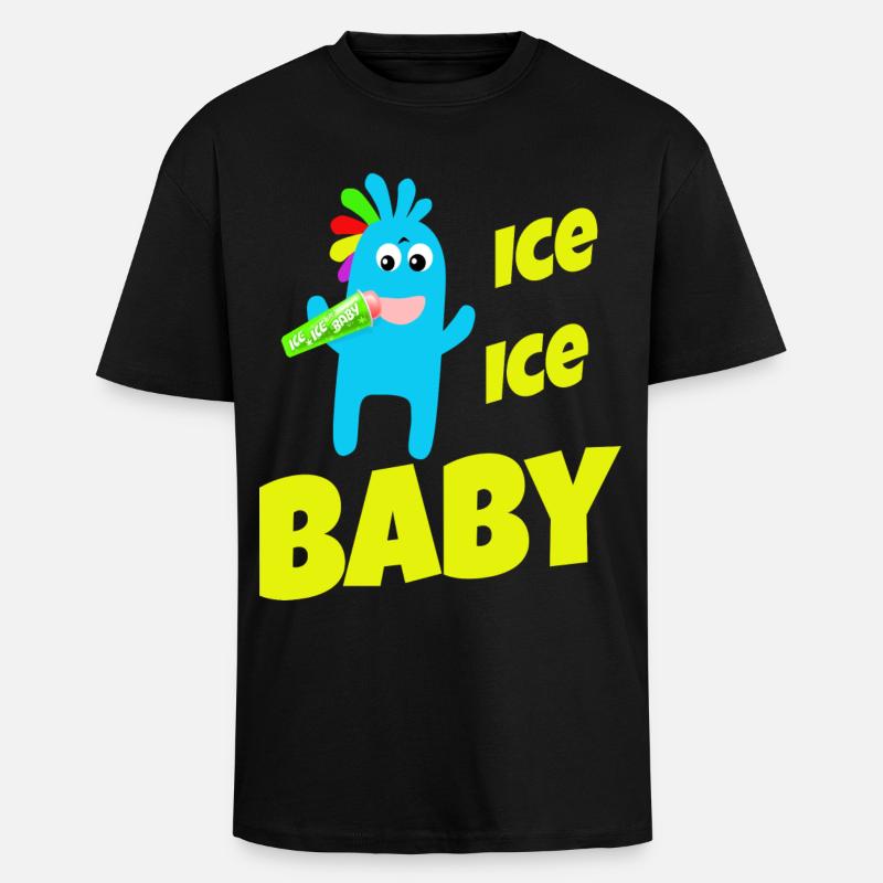 Bébé - T-shirt unisexe oversize épais - noir