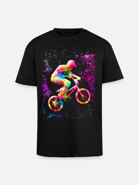 BMX for children | BMX Bike | Clothing Children - Unisex Oversized Heavyweight T-shirt - black