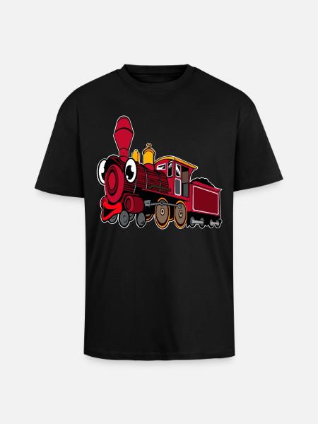 locomotive - Unisex Oversized Heavyweight T-shirt - black