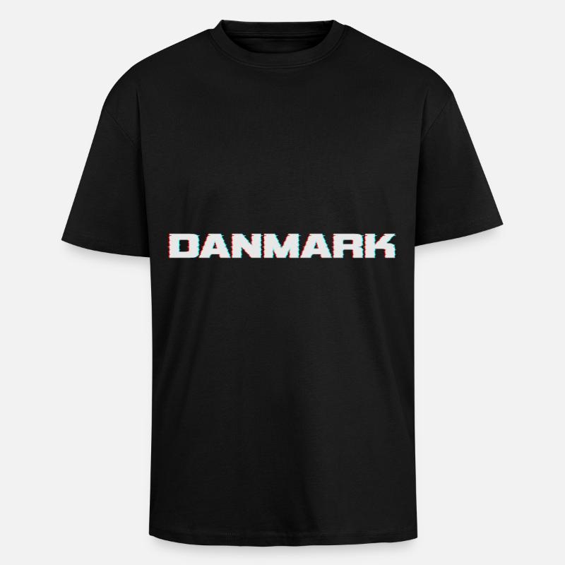 Danemark Danemark - T-shirt unisexe oversize épais - noir