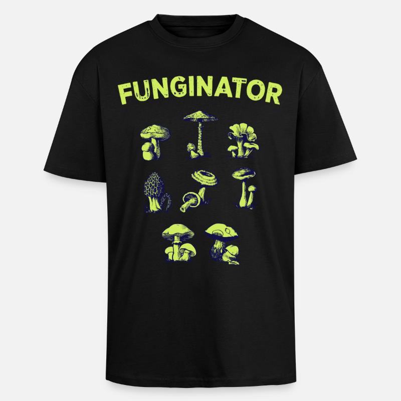 Fonginateur Champignons Champignons Champignons Cuedeur champignons - T-shirt unisexe oversize épais - noir