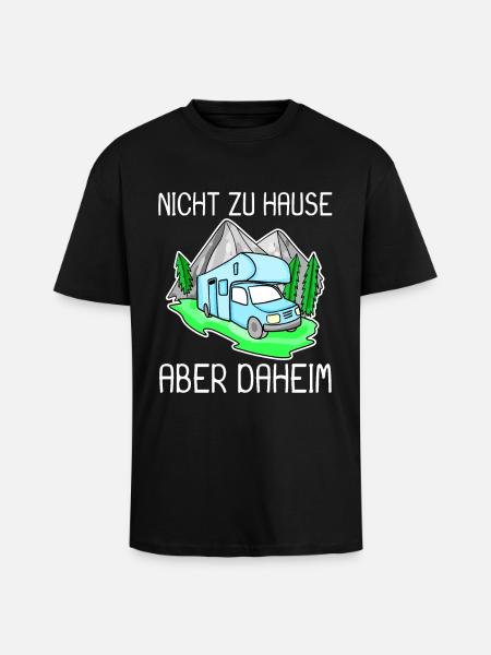 Wohnmobil Blau - Oversized Heavyweight Unisex T-Shirt - Schwarz