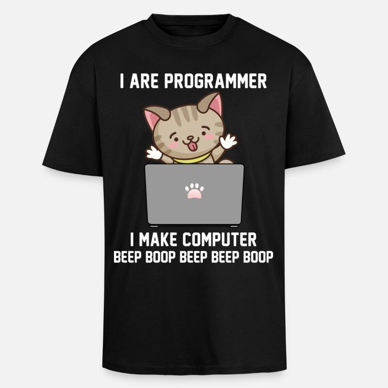 Programmierer - Oversized Heavyweight Unisex T-Shirt - Schwarz