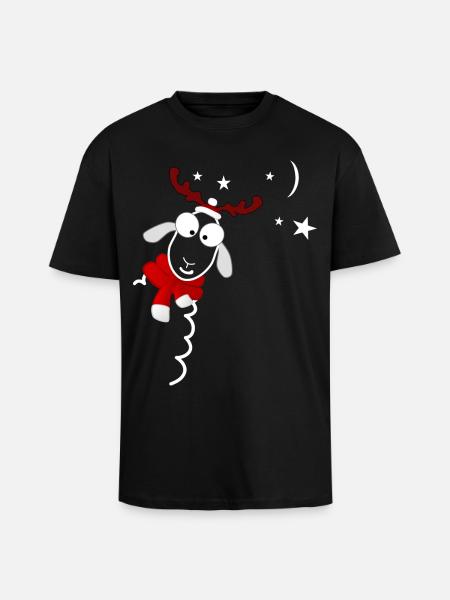 Noël - T-shirt unisexe oversize épais - noir