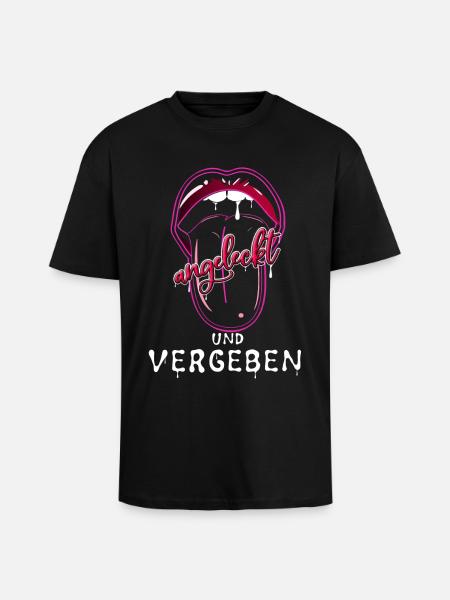 Verliebt - Oversized Heavyweight Unisex T-Shirt - Schwarz