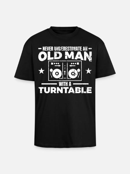 Père DJ - T-shirt unisexe oversize épais - noir