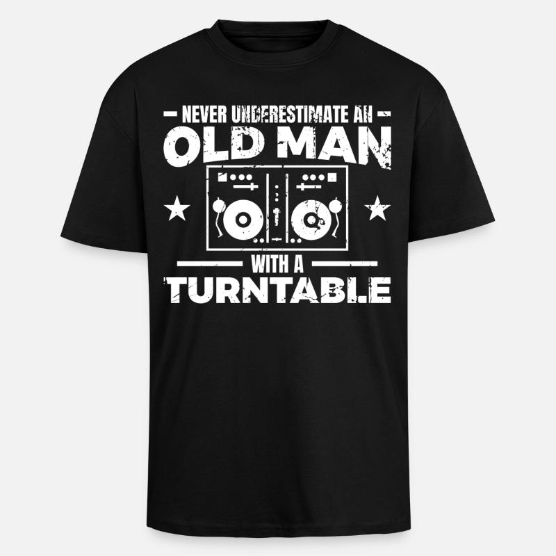 DJ Vater - Oversized Heavyweight Unisex T-Shirt - Schwarz